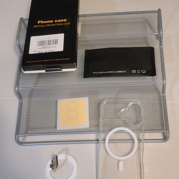 Clear Protective Phone Case with Magnetic Ring Holder For IPhone 16 Pro - Picture 3 of 5